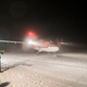 A Twin Otter aircraft that can land on skis taxis on the skyway at Amundsen-Scott South Pole Station. (National Science Foundation via AP/Robert Schwarz)